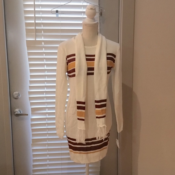 NWT Madberry Dress and Scarf  Set - Picture 1 of 4